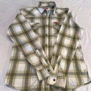 WRANGLER Lightweight Flannel Long Sleeve Shirt Size Medium NWOT
